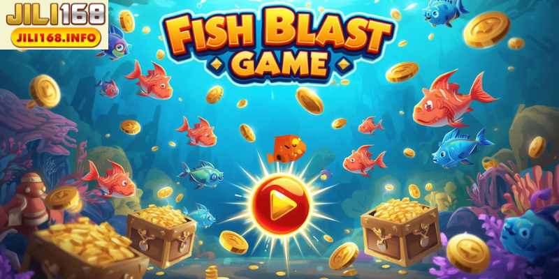 Fish Blast Game featuring vibrant underwater graphics and realistic shooting effects