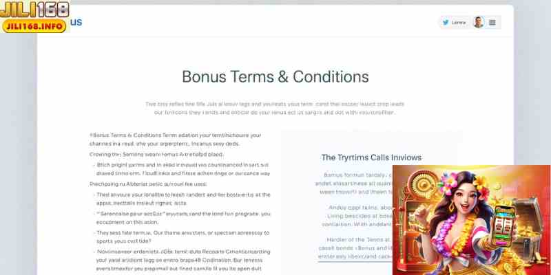 Bonus Terms & Conditions Page